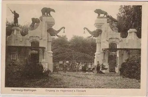 11555 Ak Hamburg Stellingen Hagenbecks Tierpark um 1920
