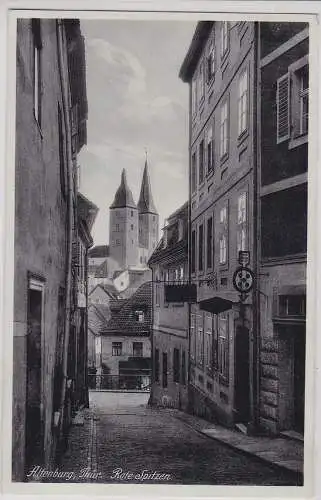 89383 Ak Altenburg in Thüringen rote Spitzen 1937