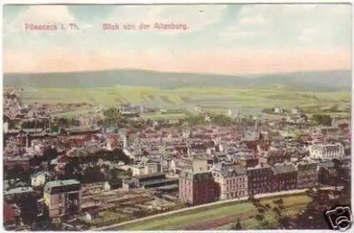26066 Ak Pössneck i. Th. Blick von der Altenburg 1913