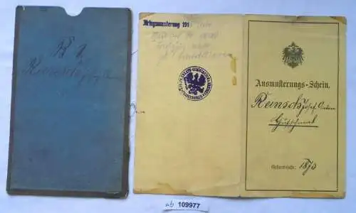 seltener Militär Ausmusterungsschein Frankenstein 1895 (109977)