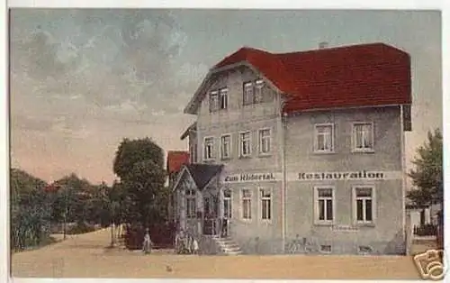 04057 Ak Restauration "Zum Rödertal" Cunnersdorf um1920