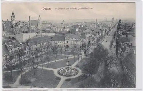 83251 Ak Dessau Panorama von der St. Johanniskirche 1910