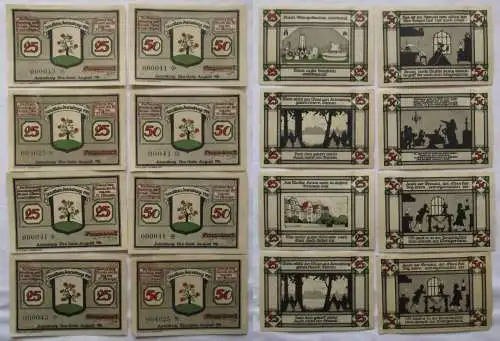 8 Banknoten Notgeld Stadt Annaburg 1921 (100781)