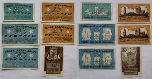 6 Banknoten Notgeld der Stadt Andernach 1920 (108742)