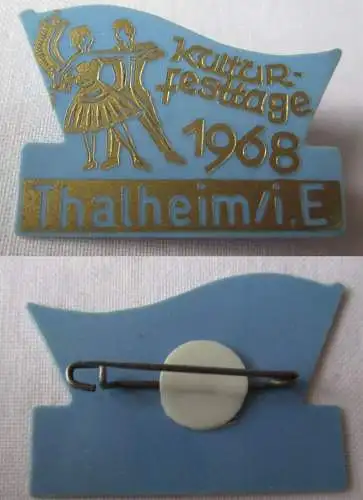 DDR Abzeichen Kultur-Festtage 1968 Thalheim im Erzgebirge (168173)