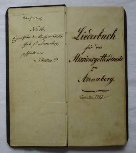 Liederbuch für die Missionsgottesdienste zu Annaberg 1867 Joh. Blüher (134510)