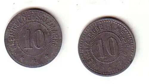 10 Pfennig Zink Wertmarke Prehlitz Grube II Meuselwitz um 1918