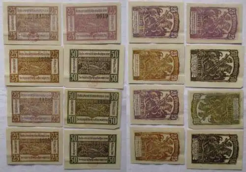 8 Banknoten Notgeld Stadt Furth im Wald o.D. (1921) (168662)