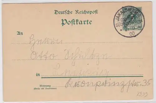 901336 Ganzsache P5 Deutsch Süd-Westafrika Namibia Stempel Jakalswater 1900