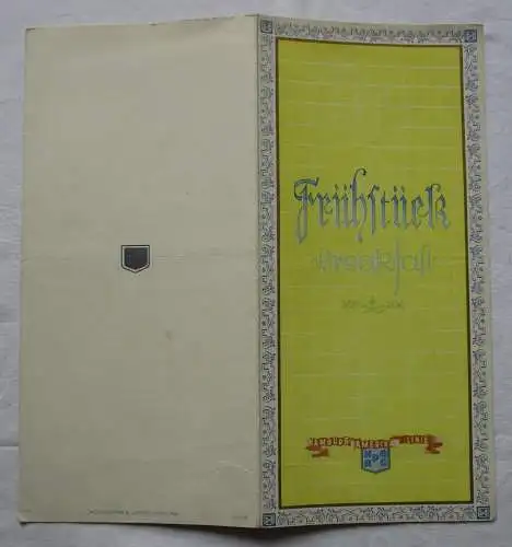 Speisekarte Frühstück Hamburg Amerika Linie an Bord der "New York" (116819)