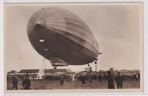 901961 AK Graf Zeppelin Abgabe v. Wasserballast -Stempel Besichtigung Luftschiff