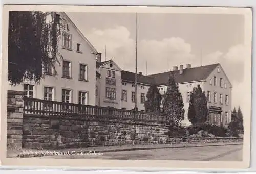 99056 AK Wilthen (Oberlausitz) - Goethe-Schule 1953