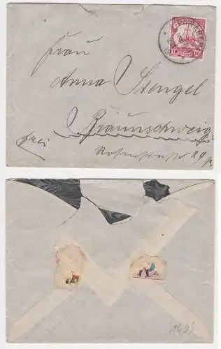 900055 seltener Brief Deutsche Kolonie Kamerun Stempel Bonaberi 1912