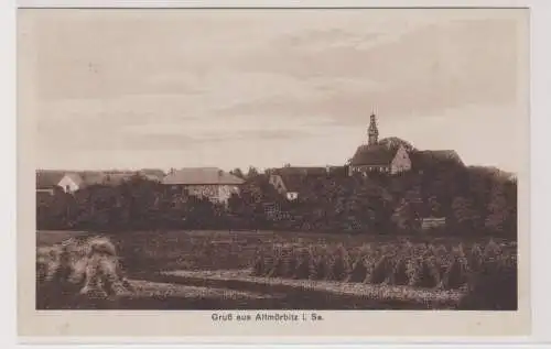 99444 AK Gruß aus Altmörbitz - Totalansicht mit Kirche 