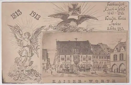 92940 Fotomontage Ak Goslar Kaiser-Worth Kostümfest Kaufm. Verein 1913