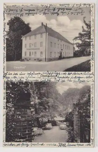 99276 AK Etzoldshain - Kießhauer's Gasthof Weidmannsheil, Garten 