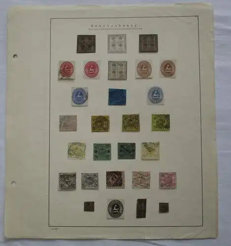 schöne hochwertige Briefmarkensammlung Braunschweig 1852 bis 1965