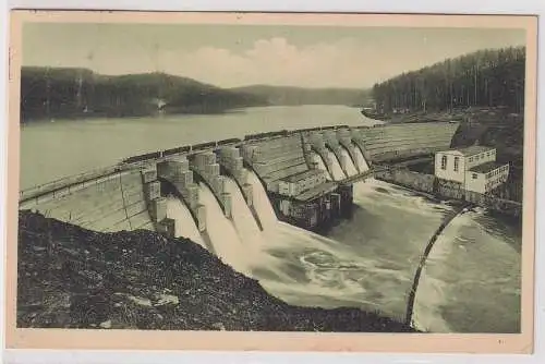 69196 Ak Talsperre Kriebstein bei Waldheim Sachsen um 1930