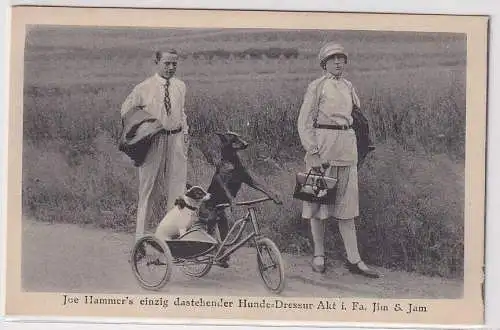 53017 AK Joe Hammer's einzig dastehender Hunde-Dressur-Akt i. Fa. Jim & Jam