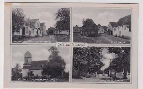 59516 Mehrbild Ak Gruß aus Thüssdorf Gasthof zur Linde zur Linde usw. um 1940