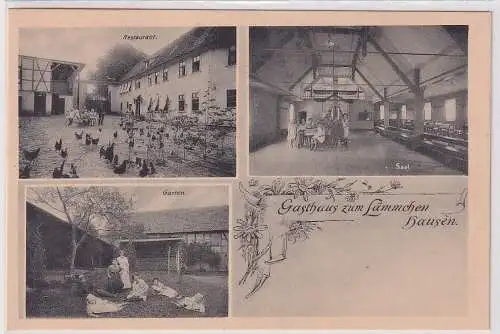 48584 AK Gasthaus zum Lämmchen Hausen Marlishausen bei Arnstadt
