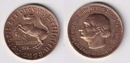 50 Millionen Mark Notgeld der Provinz Westfalen 1923 Jäger N 23a vz (120463)