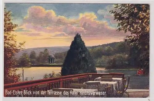 904685 AK Bad Elster - Blick von der Terrasse des Hotel Reichsverweser