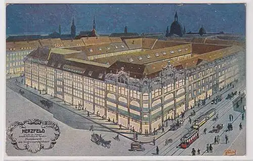 71298 AK Dresden - Hermann Herzfeld Größtes Warenhaus der Residenz 1913