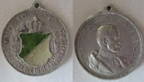 Medaille 200 Jahrfeier 4. Infanterie Regiment Nr. 103 Bautzen 1909 (166130)