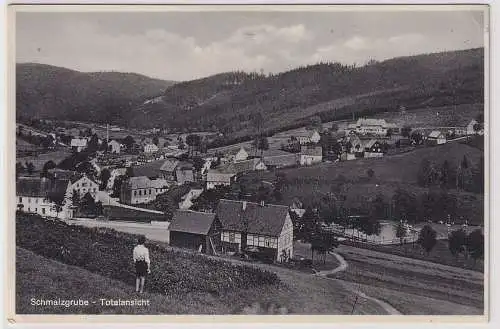 95597 Ak Schmalzgrube Totalansicht Gasthof Lorenzmühle 1933