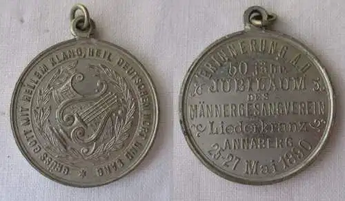 Medaille 50jähr. Jubiläum des Männergesangverein Annaberg 1890 (165909)