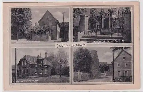 908471 Mehrbild Ak Gruß aus Lachstädt Gasthaus zur Linde usw. um 1940