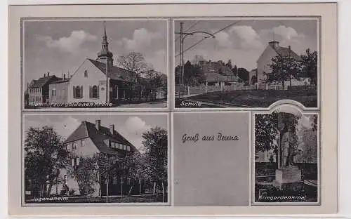 08666 Mehrbild Ak Gruß aus Benna Gasthof zur goldenen Krone usw. um 1940