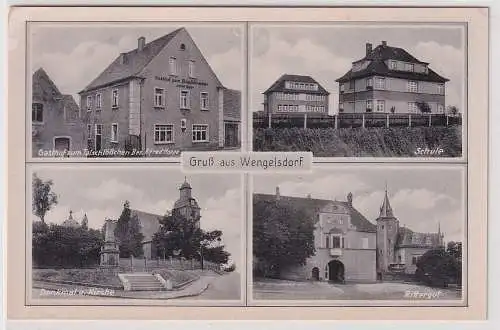 60997 Mehrbild AK Gruß aus Wengelsdorf Gasthaus zum Talschlößchen usw. um 1940
