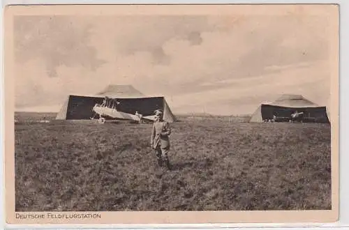 70513 AK Deutsche Feldflugstation - Feldpostexpedition der 36. Inf. Regt. 1915