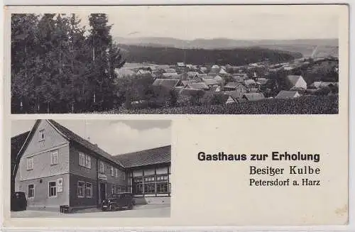 60012 AK Petersdorf am Harz - Gasthaus zur Erholung Besitzer Kulbe 1939