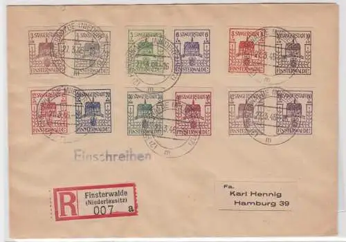 50070 seltener R-Brief SBZ Lokalausgaben Finsterwalde 27.3.1946