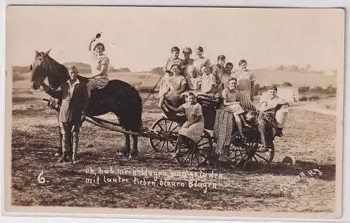 67592 AK Göhren - ich hab mein Wagen vollgeladen mit lauter blauen Blagen 1928