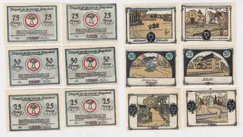25 - 75 Pfennig Banknote Notgeld Gemeinde Tangstedt 1921 (150240)