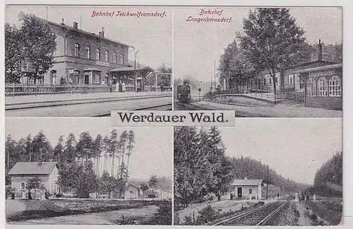 05007 Mehrbild Ak Werdauer Wald Bahnhöfe um 1930