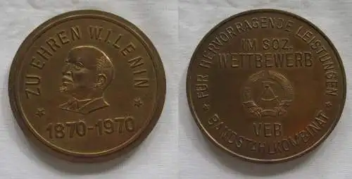 Medaille DDR VEB Bandstahlkombinat zu Ehren W.I.Lenin 1870-1970 (151340)