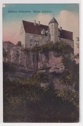 32146 Ak Schloß Hohnstein Sächsische Schweiz 1920