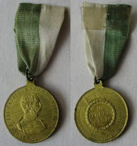 seltene Medaille 25jähr.Jubiläum Militär Verein Crimmitschau 1894 (148045)