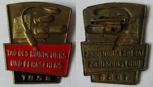 DDR Abzeichen Tag des Rundfunks und Fernsehens 1958 (149647)