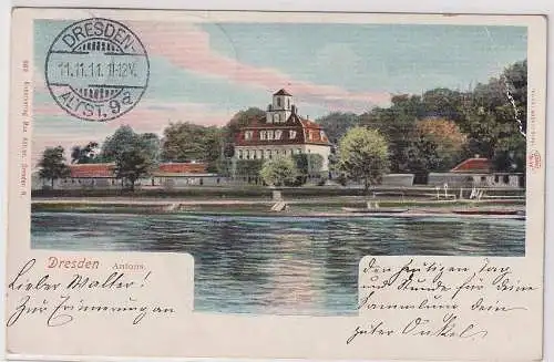 23277 Ak Dresden Schlösschen Antons 1911