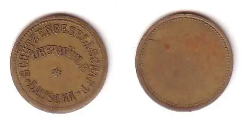 alte Wertmarke Schützengesellschaft Obermühle Lauscha um 1910 (112491)