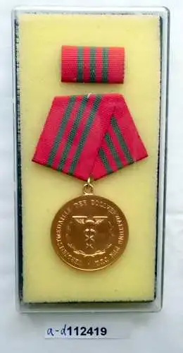 DDR Verdienstmedaille der Zollverwaltung in Gold im Etui (112419)
