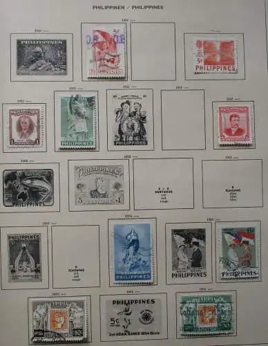 kleine Briefmarkensammlung Philippinen ab 1932 (111290)
