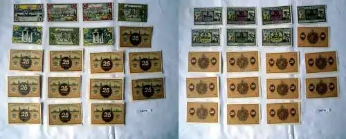 19 Banknoten Notgeld Stadt Glogau in Schlesien um 1920 (126716)