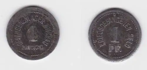 1 Pfennig Eisen Münze Notgeld Gefangenenlager Zwickau ohne Jahr (140457)